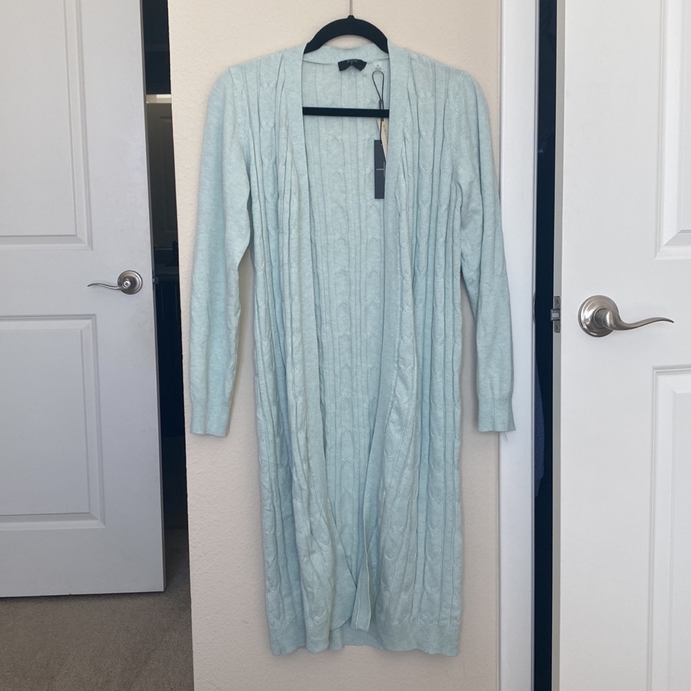 Duster cardigan in mint